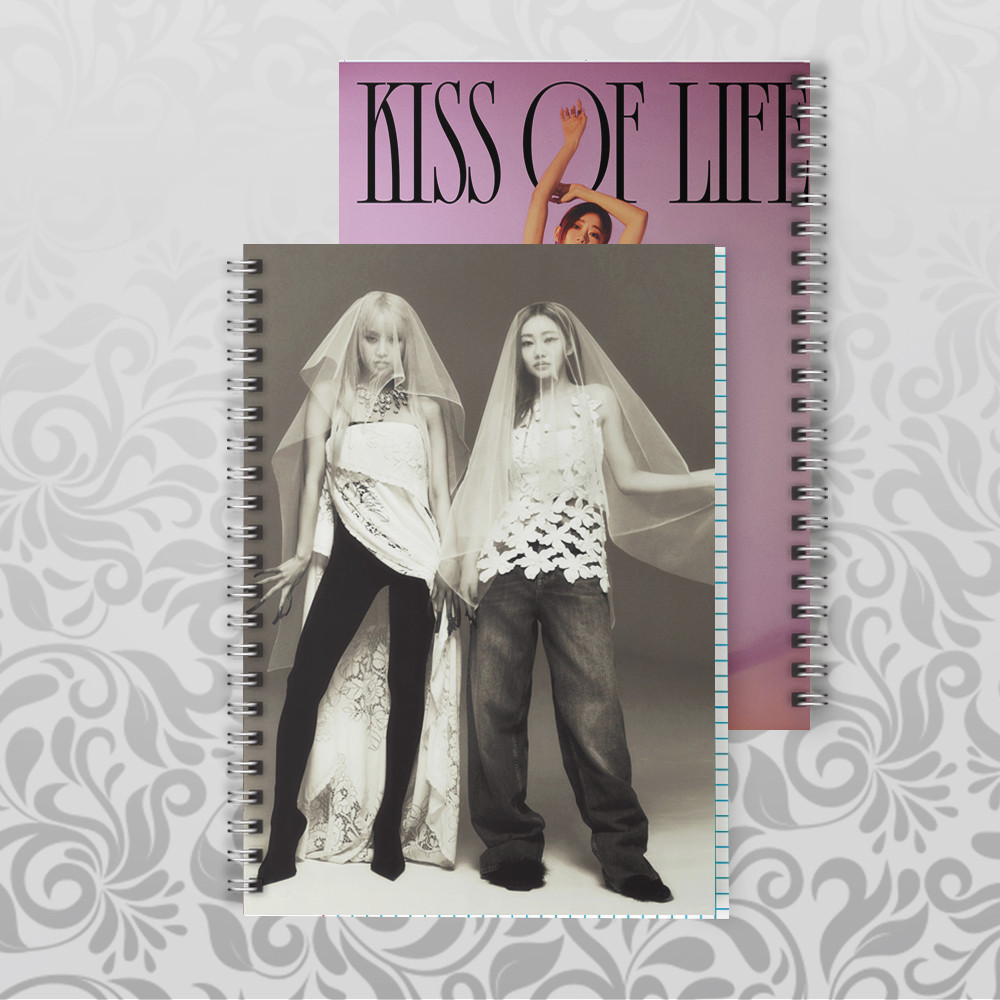 Зошит А5 48 арк. на пружині у клітинку 60 гр.м² Kiss of Life