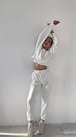 Костюм вільного крою молочний ML
