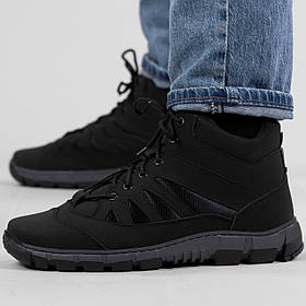 Черевики чоловічі зимові чорні високі