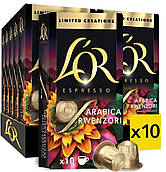 НОВИНКА! Кава в капсулах Nespresso L'OR Espresso Arabica Rwenzori Uganda 10 шт СУПЕР СМАЧНА арабіка (Lor Uganda) Франція