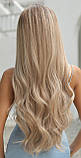 Перука блондинки хвиляста довга термо блонд пшенична колорування (LC1019), фото 3