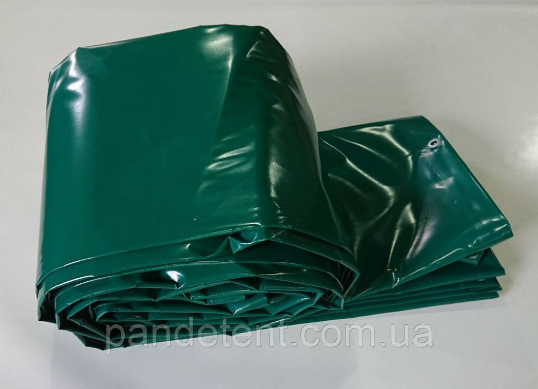 Тент водо-морозостойкий с люверсами(кольцами) 6х12м м ПВХ 650г/м2 (Испания)