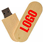 USB-флешнакопичувач під нанесення логотипу (дерев'яний) 32 ГБ бежевий колір (0201-1-32GB), фото 10