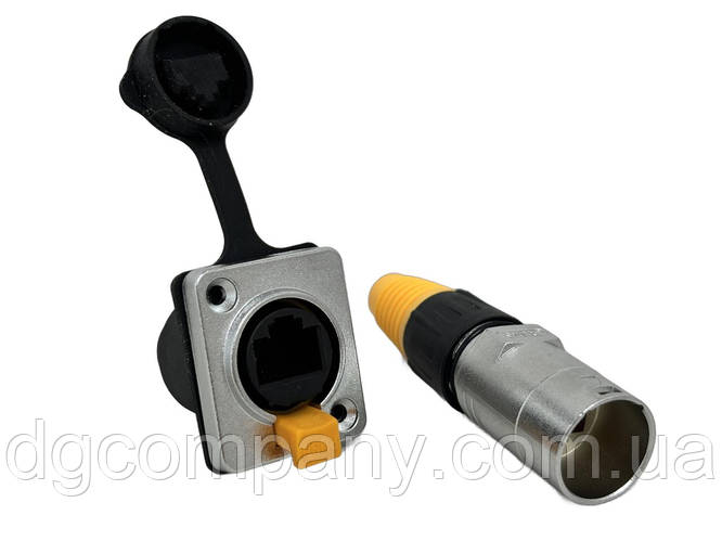 Герметичный разьем под RG45 для кабеля Starlink(гнездо+штекер) с замком ...