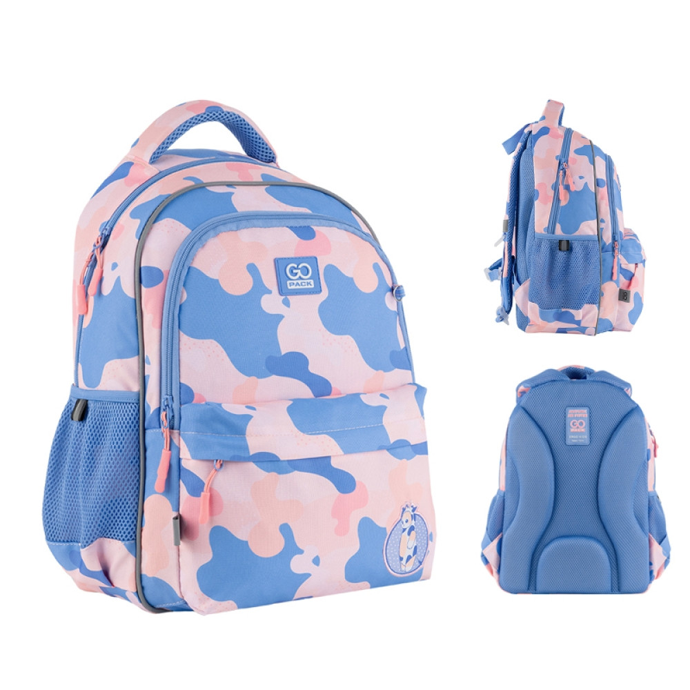 Рюкзак шкільний ортопедичний GoPack Education (зростання від 130 до 145 см) GO24-182M-4 Funny CowCat