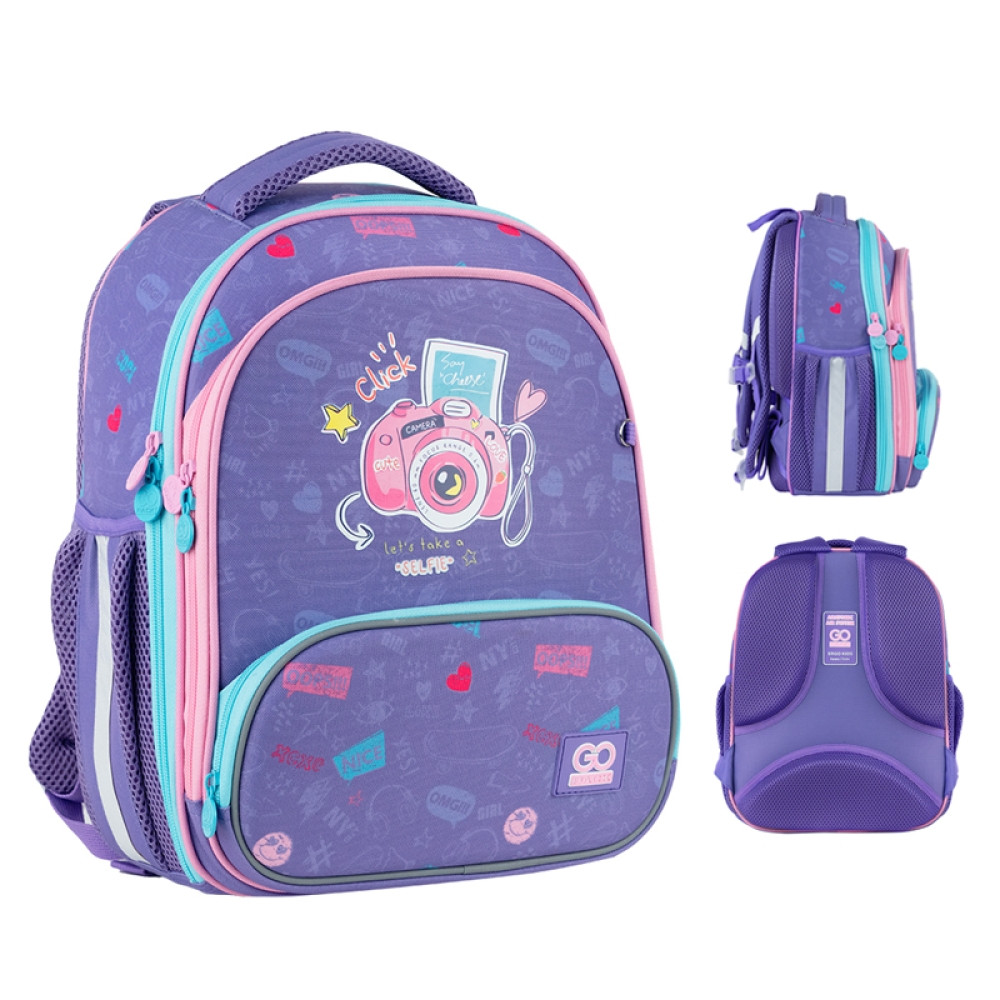 Рюкзак шкільний каркасний GoPack Education GO24-597M-4 Say Cheese (зріст 130 – 145 см)