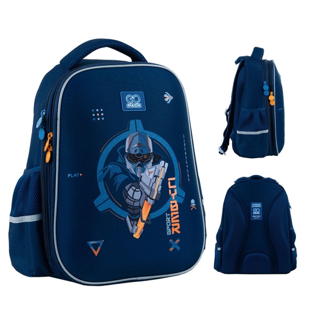 Рюкзак шкільний ортопедичний GoPack Education (зростання від 130 до 145 см) GO24-165M-8 Cyber Game