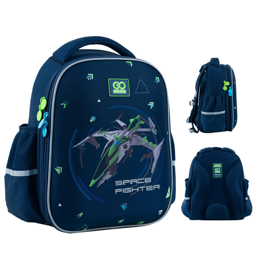 Рюкзак шкільний напівкаркасний GoPack Education (ортопедичний, зріст від 115 до 130 см) GO24-165S-4 In Space
