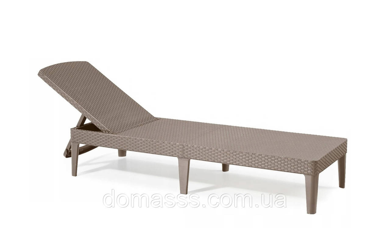 Шезлонг пластиковий Keter Jaipur 17205843 капучино, фото 1