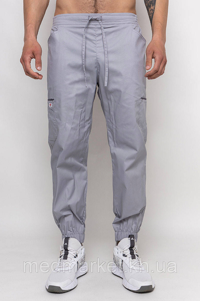 Брюки медичні чоловічі джогери Манхеттен. Дим, еліт