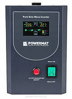 Джерело аварійного живлення ДБЖ UPS POWERMAT LCD 1500VA 1200W (PM-UPS-1500MP)