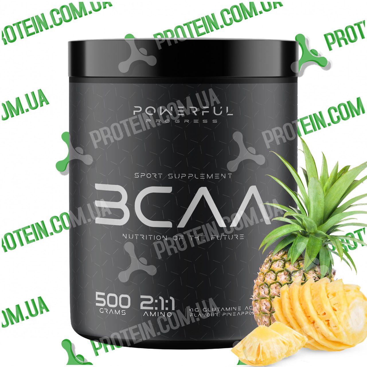 Амінокислоти Powerful Progress BCAA 2:1:1 500 г Pineapple Ананас
