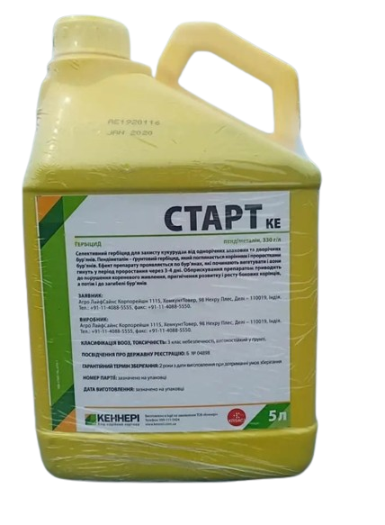 Гербицид Старт 5л (Стомп) (пендиметалін 330 г/л) для кукурудзи, соняшника, сої, гороху, картоплі