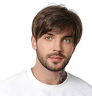 Перука чоловіча коротка каштан, термоволокно DC1002-4 m