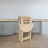 Стіл та два Стульця Комплект Кавовий Розкладний для Вуличних кафе, Балконів, Кухні, фото 7