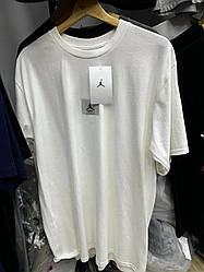 Чоловіча спортивна футболка Jordan, чоловіча футболка з принтом Джордан біла. Чоловічий одяг