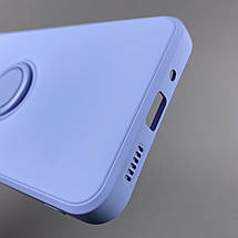 Чохол для Xiaomi Redmi 9C матовий з кільцем-тримачем чохол на телефон сяомі редмі 9с бузковий cfc, фото 5