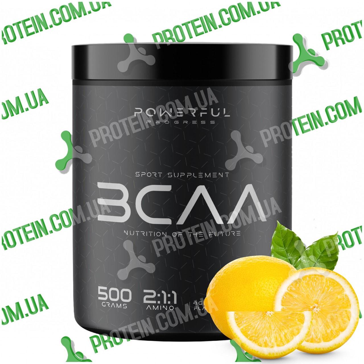 Амінокислоти Powerful Progress BCAA 2:1:1 500 г Lemon Lime Лимон Лайм