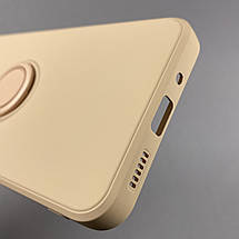 Чохол для Xiaomi Redmi 9C матовий з кільцем-тримачем чохол на телефон сяомі редмі 9с пудровий cfc, фото 5