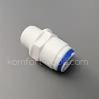 Муфта пряма 1/4" НР х 1/4" шланг Китай