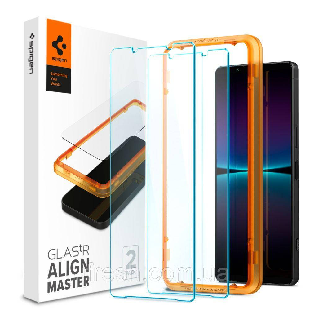 Захисне скло Spigen для Sony Xperia 1 VI - ALIGNmaster (2 шт), Clear (AGL08271)