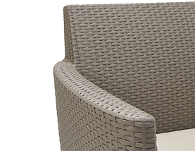 Комплект садових меблів Keter Salemo 3 seater set, бежевий, фото 5