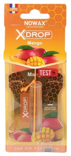 Ароматизатор целюлозний з капсулою Nowax серії X Drop - Mango (25шт/ящ)