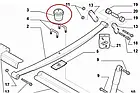 Відбійник задньої ресори R16 на Fiat Ducato, Peugeot Boxer, Citroen Jumper 4 (14-...), 1355891080, 516697, фото 3