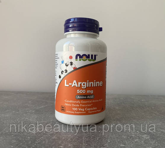 NOW Foods L-Arginine Л-аргинин 500мг 100капсул (ID#2019305848), цена ...