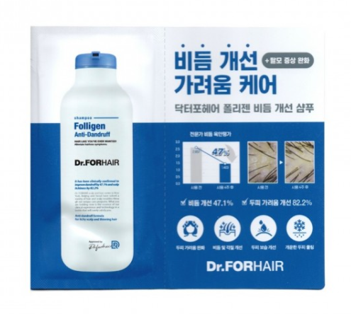 Пробник Шампунь проти лупи для ослабленого волосся Dr.Forhair Folligen Anti-Dandruff Shampoo 10 мл