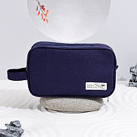 Косметичка органайзер для засобів гігієни, Дорожня косметичка для подорожей 25,5 х14.5 х10 см(Синій)