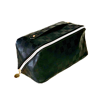 Косметичка із застібкою-блискавкою і ручкою, портативна дорожня косметичка KS-224/13 чорна