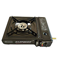 Портативна туристична газова плита з п'єзопідпалом GAS POWER з/ без штуцера під балон