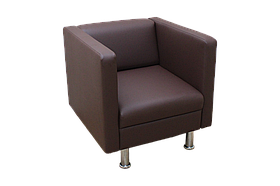 Офісне м'яке крісло BNB Bongo Одномісне Коричневе (Колір 2231)