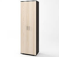 Шафа для одягу ШП-1 венге темний + дуб молочний Еверест (60х38х200 см)