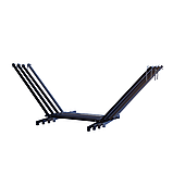 Стійка для гамака WCG Каркас для Гамака метал 50х50 чорний мат. Стійка для одномісних і двомісних гамаків, фото 3