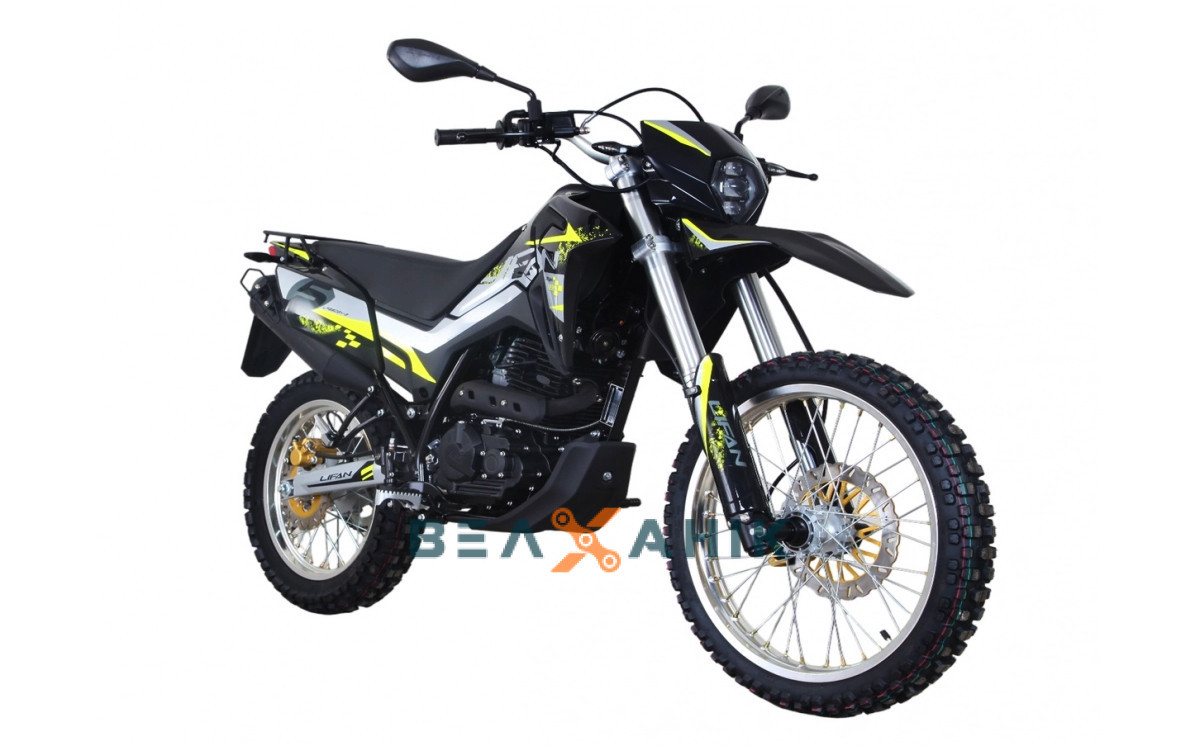 Мотоцикл Lifan LF250GY-3 (KPX 250) 6-gears Black/Gray/Green