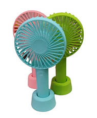 Ручний портативний вентилятор Portable Mini Fan X9 на акумуляторі з ручкою міні вентилятор USB Рожевий, фото 6