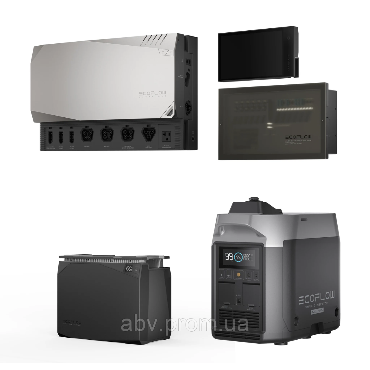 Комплект енергонезалежності Ecoflow Power Independence Kit 2 kWh (з генератором), фото 1