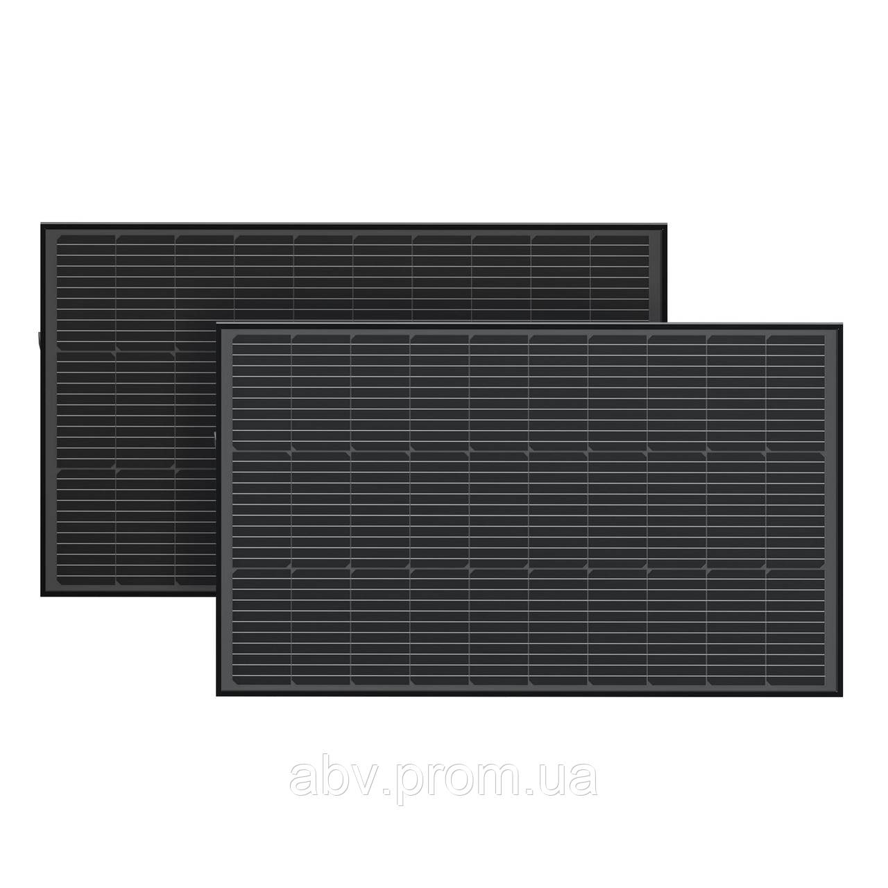 Набір сонячних панелей EcoFlow 2*100 Solar Panel Стаціонарні, фото 1