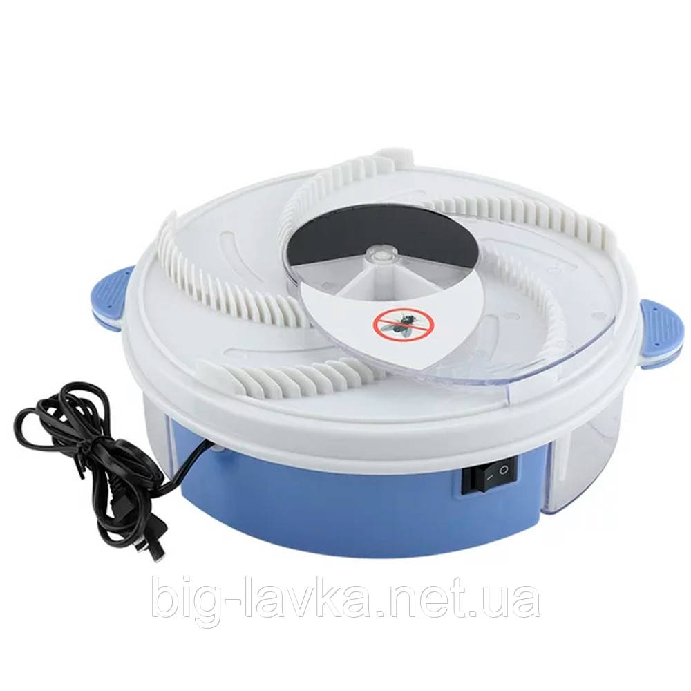 Електрична обертова мухоловка USB  Синій, фото 1