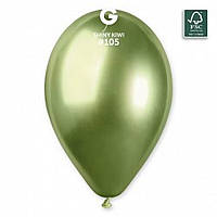 Латексна кулька хром ківі 13" / 105 / 33см Shiny Kiwi Gemar