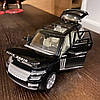 Модель автомобіля Range Rover. Металева машинка Рейндж Ровер у якої горять фари та звучить мотор 1:24, фото 9
