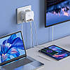 Безпечний трійник 3 гнізда, 220V, 3 USB-A/1 Type-C, із заземленням, захисні шторки, фото 3