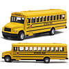 Модель автомобіля School bus 1:64. Іграшкова машинка Шкільний автобус. Металева інерційна машинка, фото 4