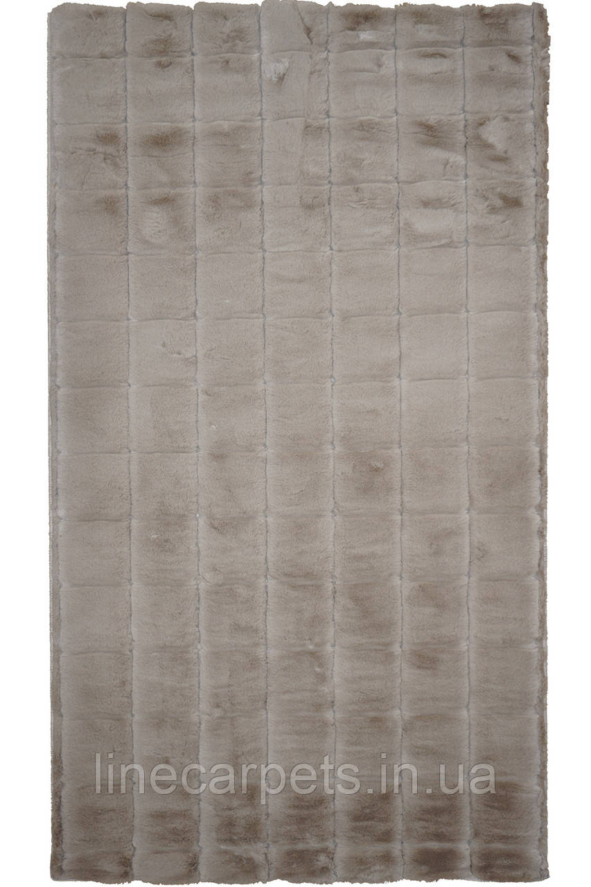 Килим  емітація хутра ESTERA COTTON BLOCK  BEIGE, фото 1