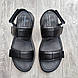 Шкіряні чорні сандалі 41 42 43 44 45 розмір., фото 5