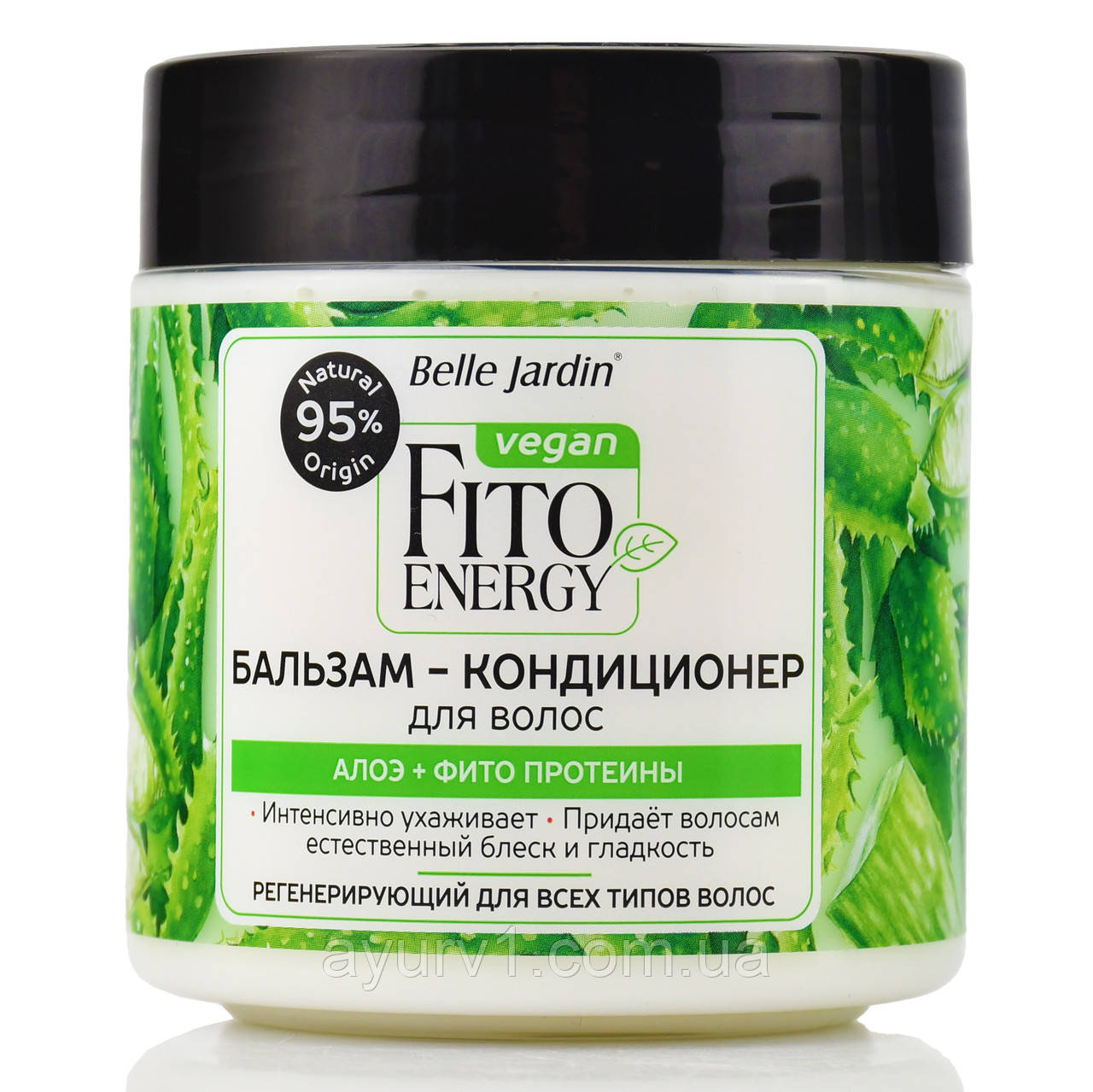 Бальзам-кондиціонер регенеруючий для всіх типів волосся з алое та фіто протеїнами, Belle Jardin, 450 мл