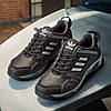 Чоловічі шкіряні кросівки (натуральна шкіра) чорні демісезонні для чоловіків на весну осінь, розміри 40-45, фото 2