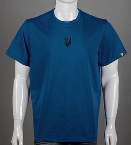 Футболка супер-батал Тризуб 2301сб (Уп.2шт 5XL,6XL), Темно-синій